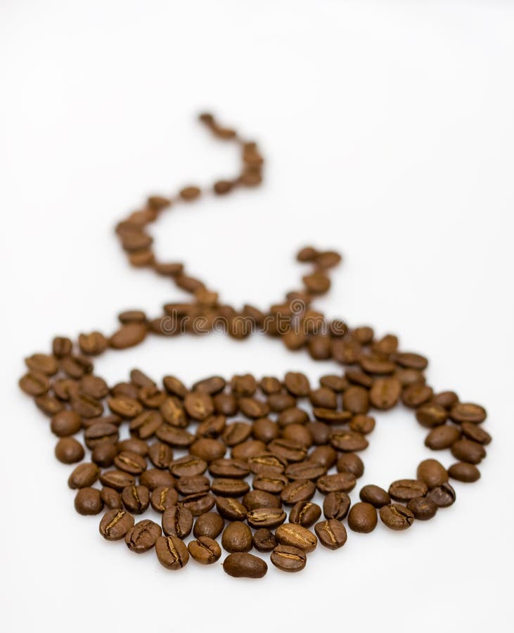 Cuvette de grains de café photo libre de droits Cuvette de grains de café photo libre de droits