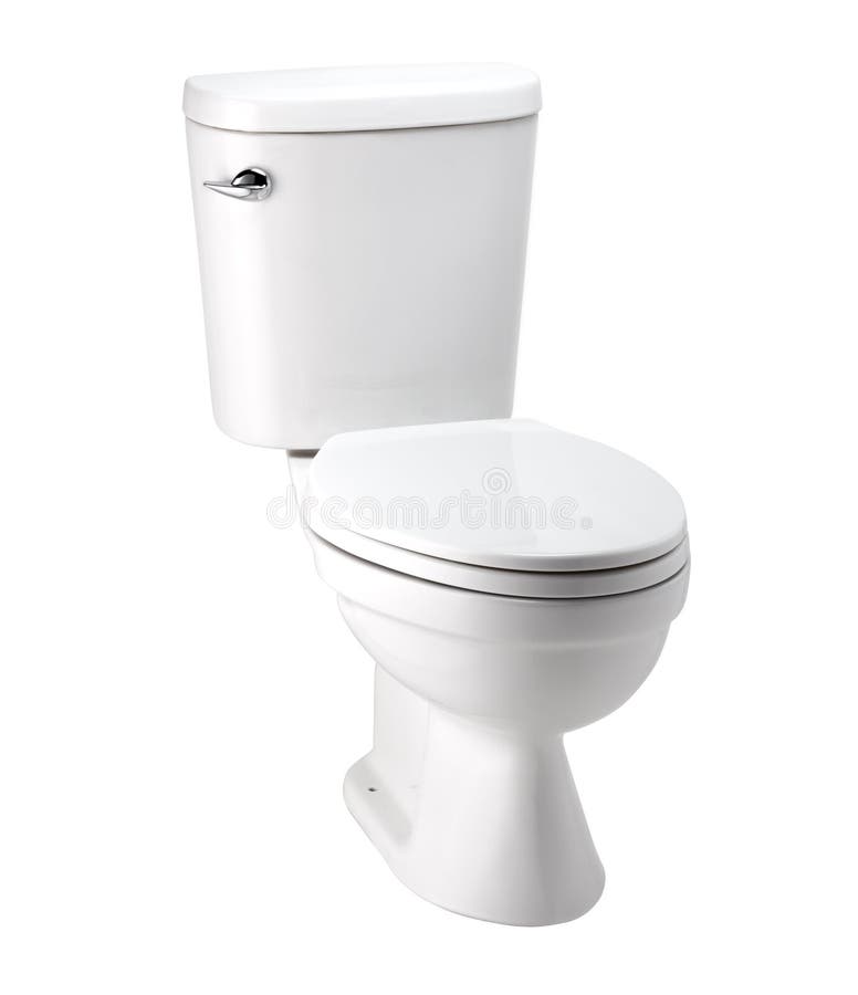 Cuve De Toilette Blanche Avec Couvercle Ouvert Et Système De Chasse.  Système D'évacuation Des Toilettes En Plastique Image stock - Image du  blanc, plombier: 234291143