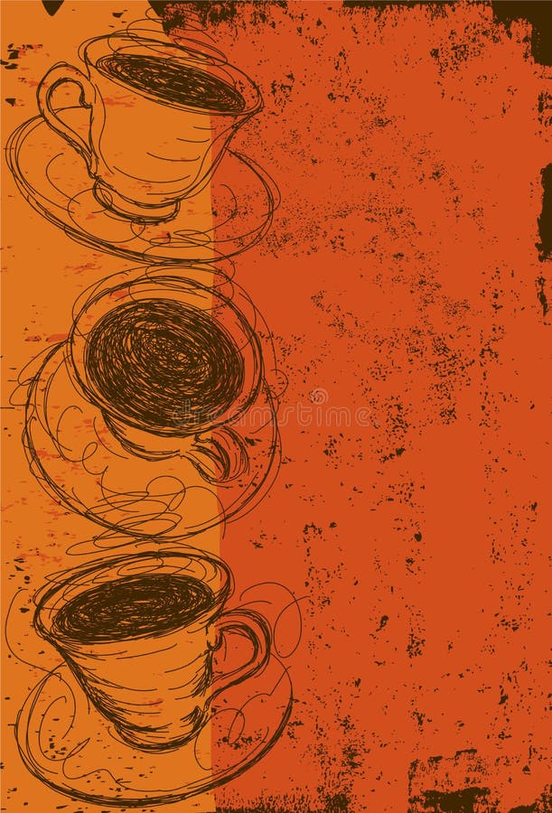 Cuvettes de café illustration de vecteur Cuvettes de café illustration de vecteur
