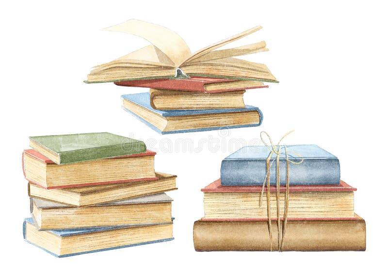 Cuvă retroplage de tip acustic cu acustic, din cărți de diferite culori vector illustration