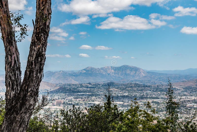 Cuyamaca Peak and El Cajon View From Mt. Helix Park