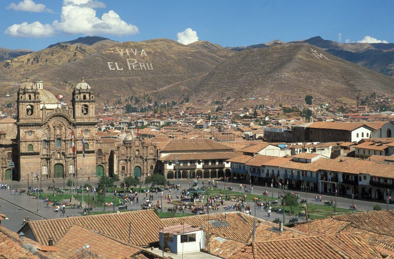 Cuzco kwadratowego miasta