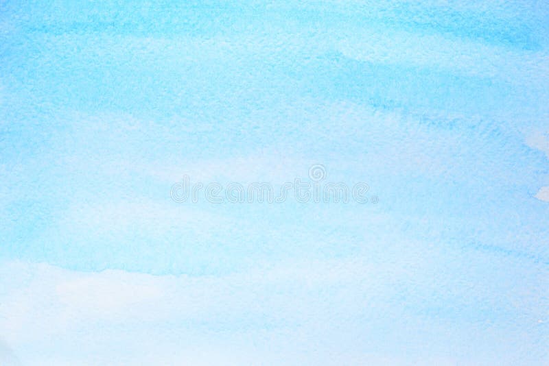 Cyan blue watercolor abstract background