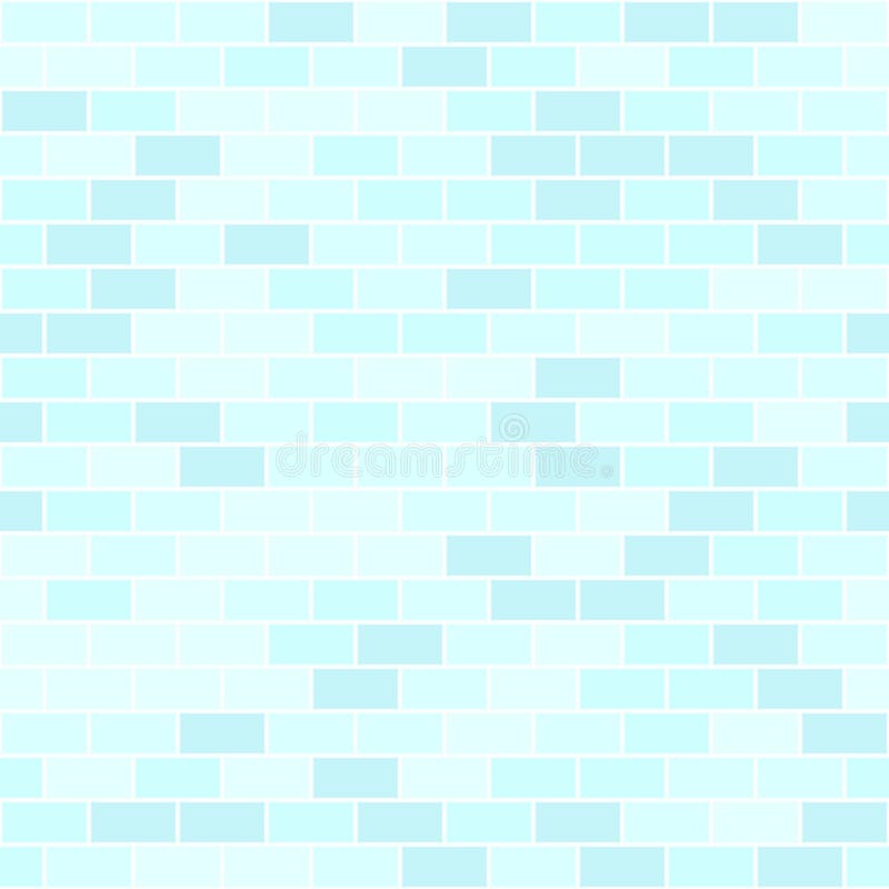 Cyan Brick Wall Pattern. Seamless Vector Background Stock Vector -  Illustration of geometric, rectangle: 97646451