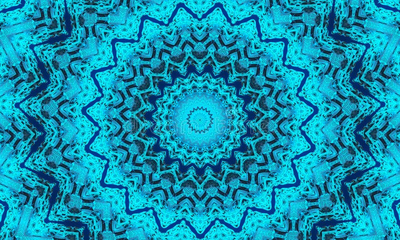 Cyan kaleidoscope background, gift wrapping and wallpaper concept vector illustration