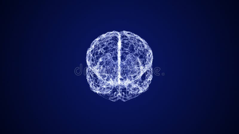 Cyber Brain Plexus Artificial Intelligence vector illustration