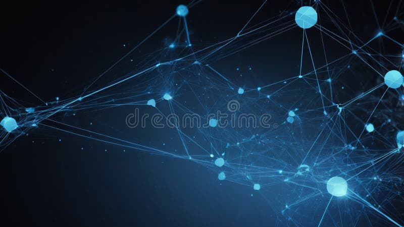 Cyber futuristic artificial intelligence in hi tech technology web home page banners with digital innovation royalty free illustration