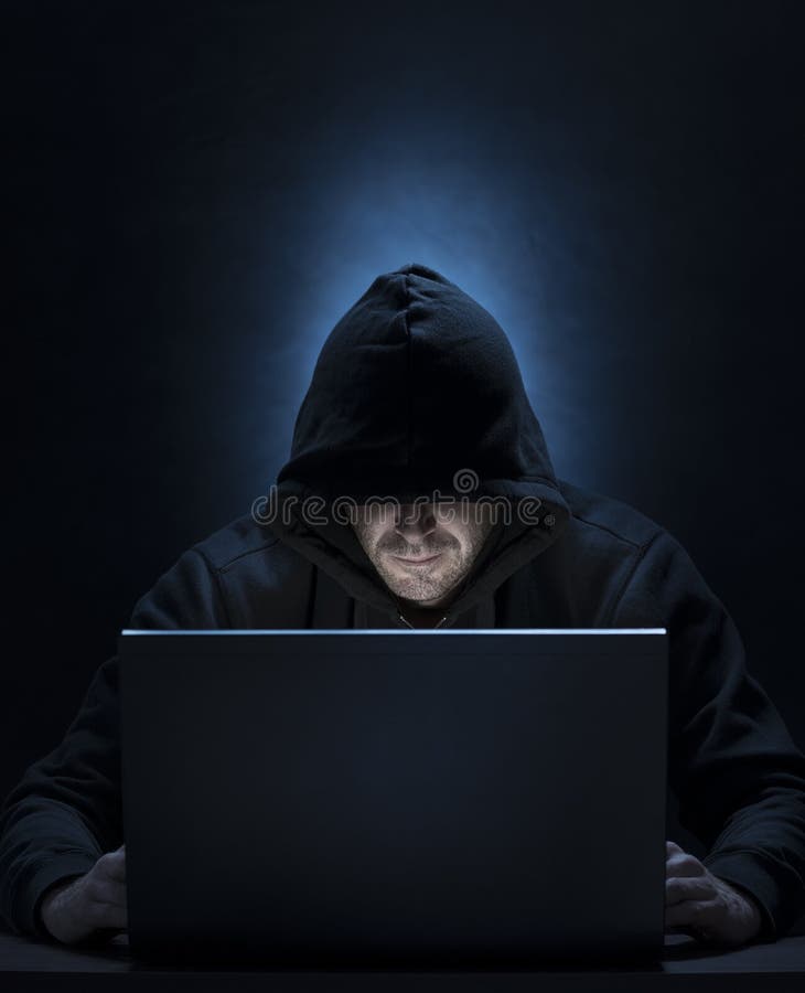 Cyber intruder stock photos