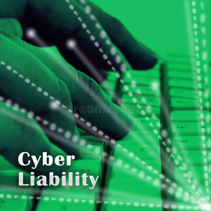 Cyber Liability Insurance Data Cover 3d Illustration