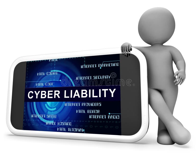 Cyber Liability Insurance Data Cover 3d Rendering