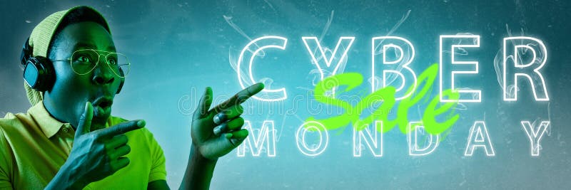 Cyber monday, sales. Modern design. Contemporary art collage. royalty free stock images Cyber monday, sales. Modern design. Contemporary art collage. royalty free stock images