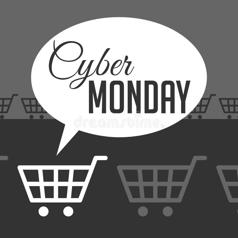 Cyber Monday stock abbildung