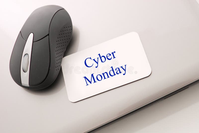 Cyber-Montag-Einkaufen stockfotografie Cyber-Montag-Einkaufen stockfotografie