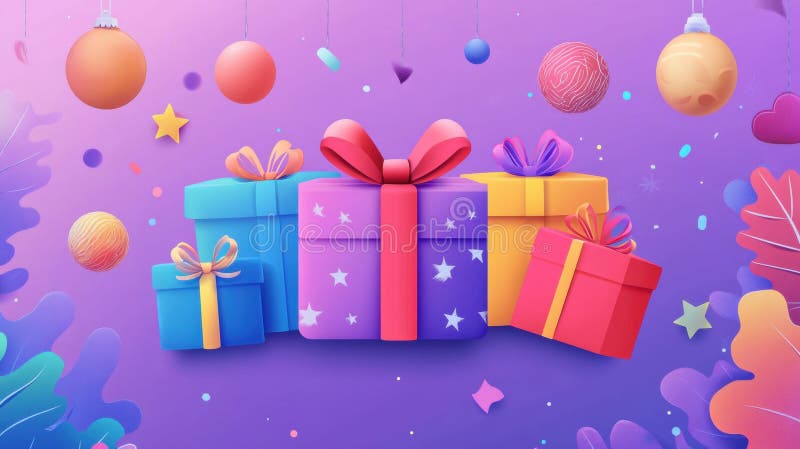 Cyber Montag Ferien Banner mit Geschenkthema vektor abbildung