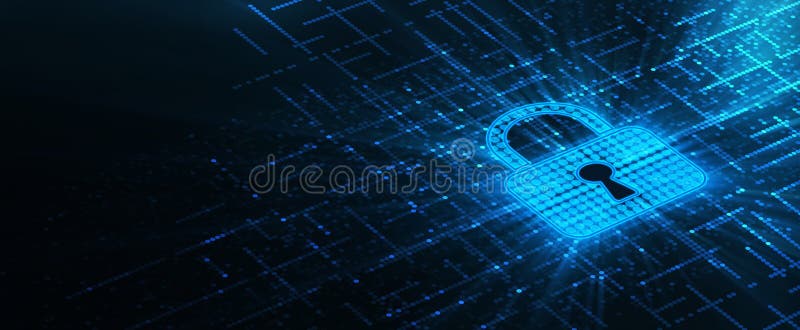 Cyber ochrony ochrona danych prywatno? ci Biznesowy poj? cie royalty ilustracja
