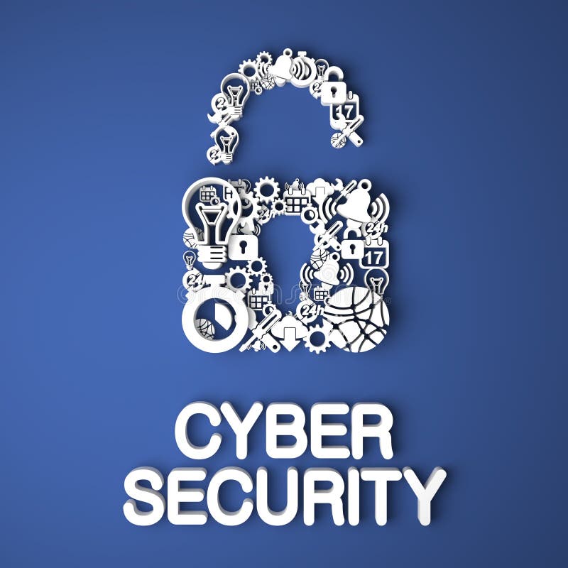 Cyber ochrony pojęcie. ilustracja wektor Cyber ochrony pojęcie. ilustracja wektor