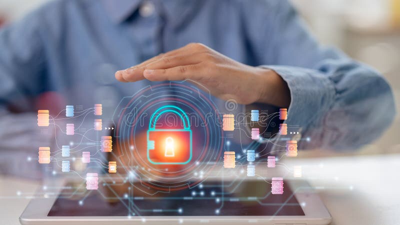 Cyber security concept, Login, User, identification information security and encryption, secure Internet access, secure access to royalty free stock photos