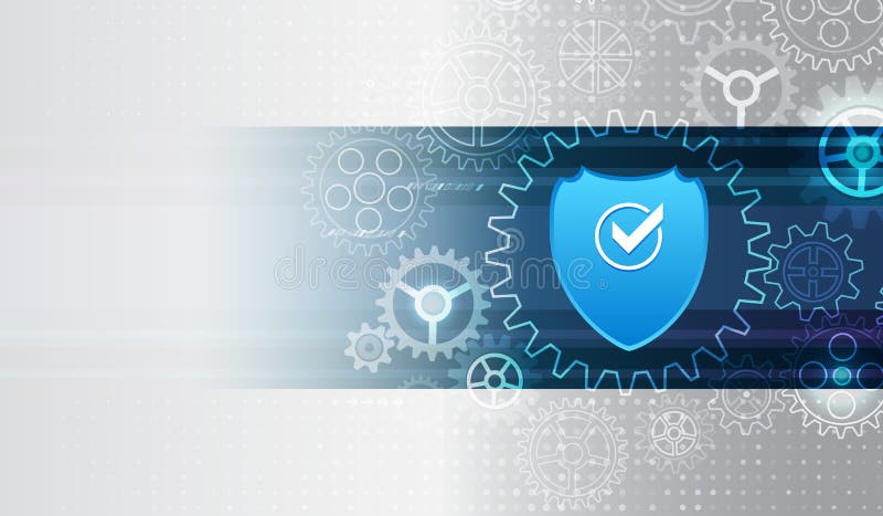 Cyber security and data privacy protection vector illustration. Global network security mechanism. Information privacy royalty free illustration