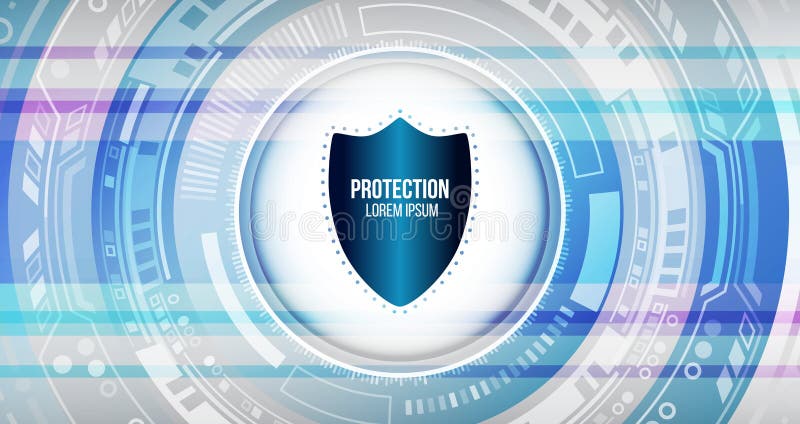 Cyber security and data privacy protection vector illustration. Internet security online concept. Global network mechanism vector illustration