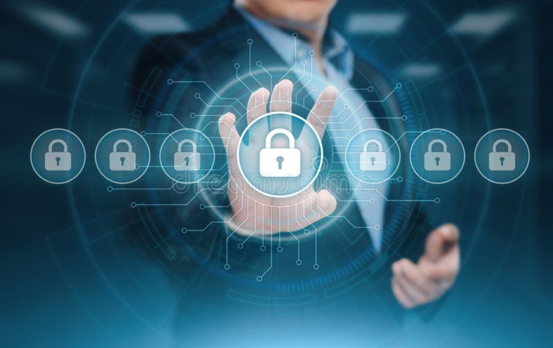 Cyber Security Data Protection Business Technology Privacy concept royalty free stock photography