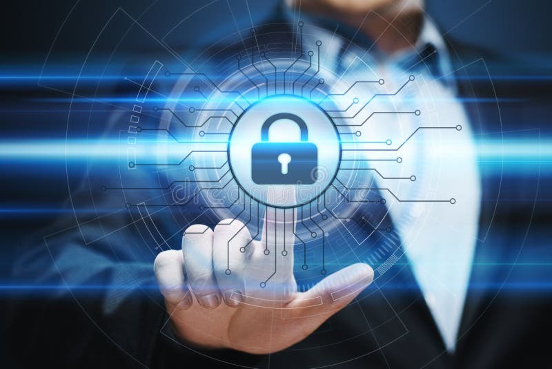 Cyber Security Data Protection Business Technology Privacy concept stock photography