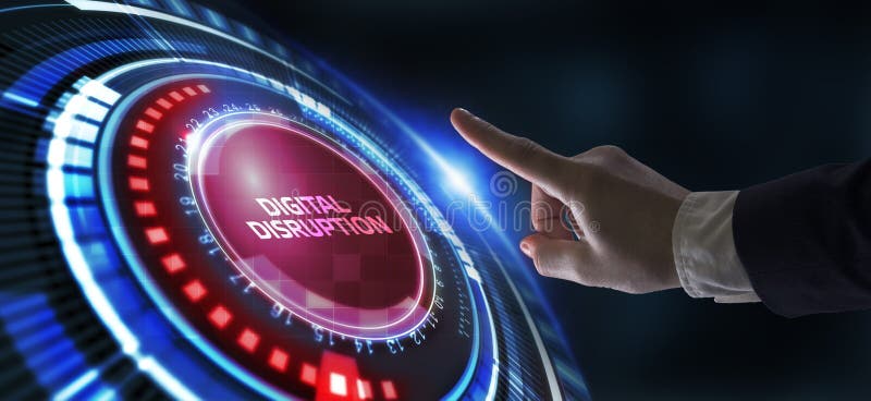 Cyber security data protection business technology privacy concept. Digital disruption royalty free stock photo