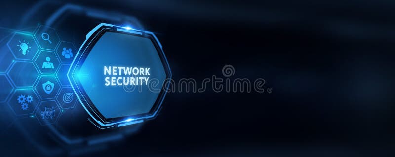 Cyber security data protection business technology privacy concept. Network security vector illustration