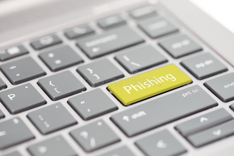 Cyber security hacking https MFA password phishing scam concept shown on close up enter key on notebook keyboard royalty free stock images