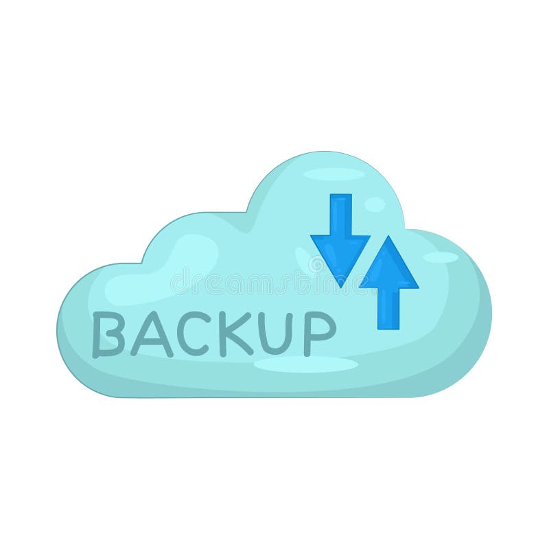 Cloud backup stock illustration
