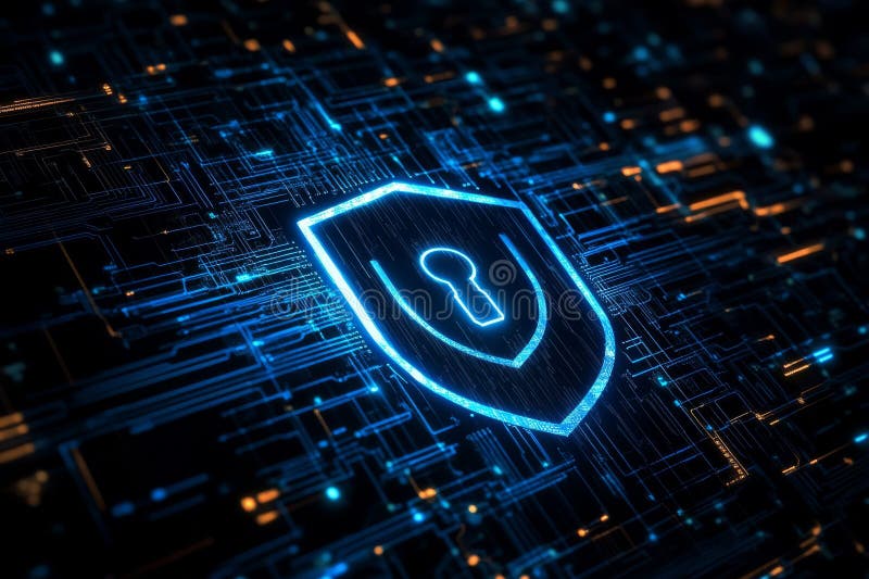 Cyber Security Safeguarding Sensitive Data Utilizing Advanced Technology Solutions Today royalty free stock photos