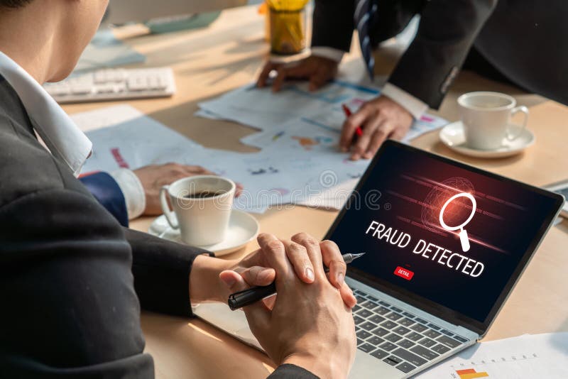 Cyber security software show alert of cyber attack for protection snugly stock photography