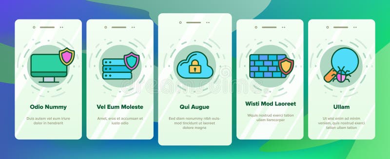 Cyber Security Vector Onboarding vector illustration