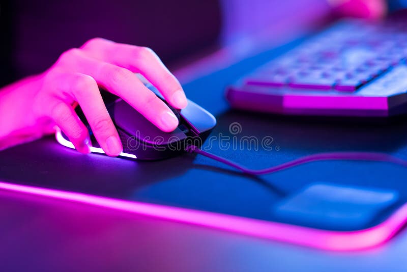 Footage of Young Asian esport woman gamers playing online video games on  the computer with neon light at home. Attractive girl gaming player feels  enjoy technology broadcast live streaming. 25213471 Stock Video