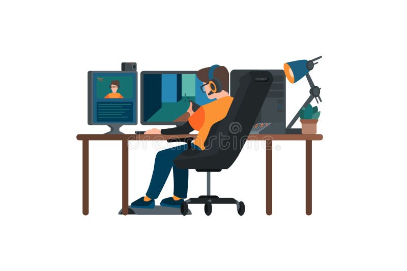 Gaming Setup Stock Illustrations 86 Gaming Setup Stock Illustrations Vectors Clipart Dreamstime