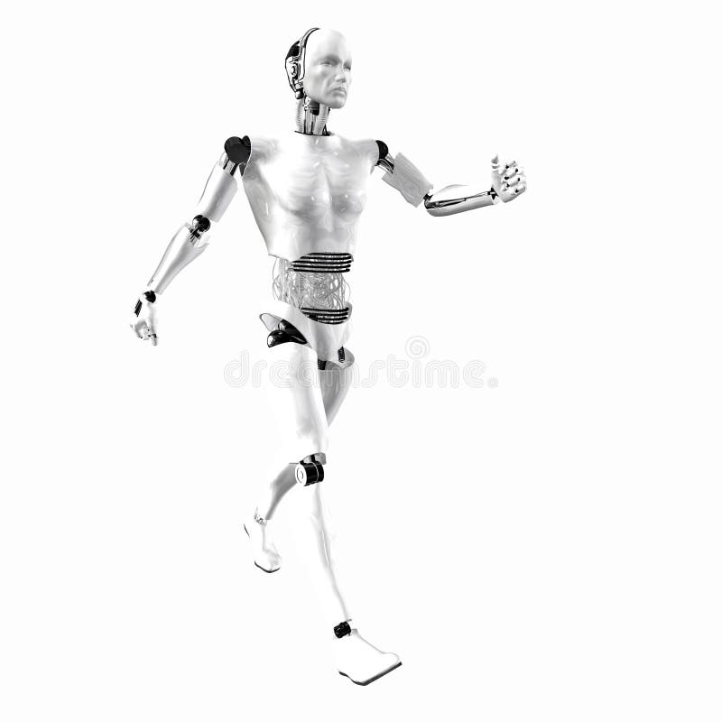 Cybernetyczna android inteligencja ilustracja wektor