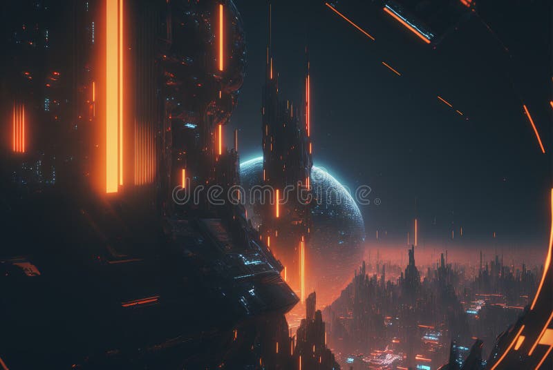 3d Art Illustration Of A Futuristic Cyberpunk Metropolis At Night With A  Sci Fi Twist Background, Technology Wallpaper, Digital Wallpaper, Sci Fi  Background Background Image And Wallpaper for Free Download