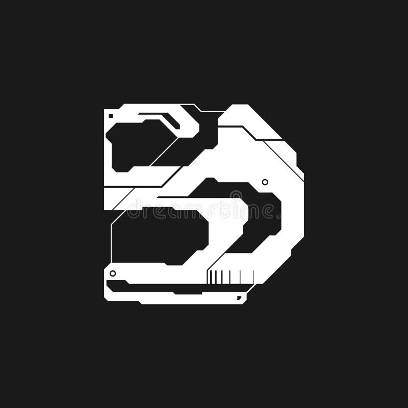 Cyberpunk futuristic arrow. Cyber futuristic design element. Digital cyber arrow, pointer, direction. Tech style pointer vector illustration