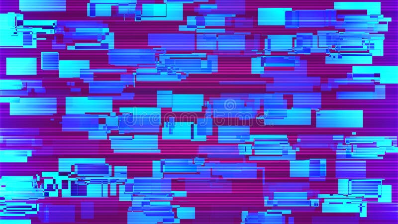 Cyberpunk Glitch Background. Digital Distortion. Screen or Monitor ...