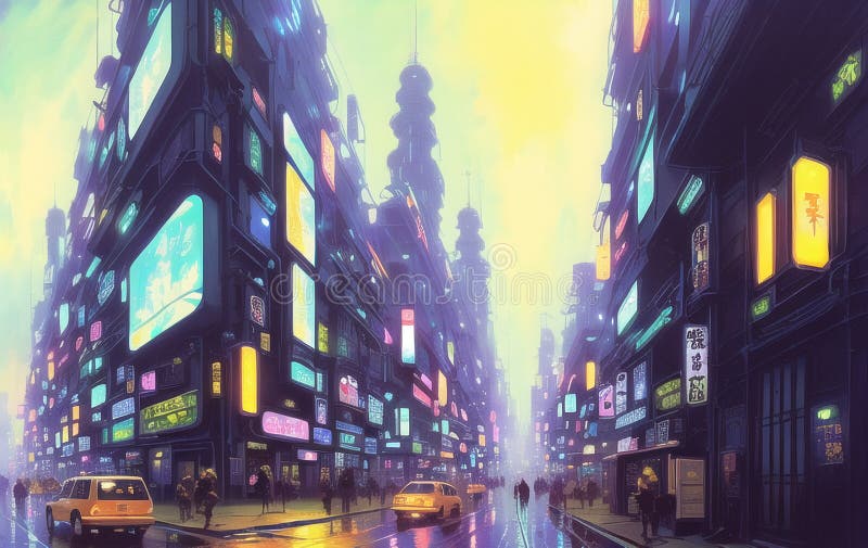 Anime Night City HD Wallpapers  Wallpaper Cave
