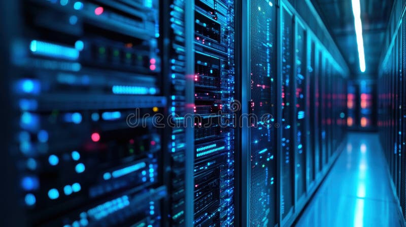 Cybersecurity concept protecting internet data and secure network access stock illustration