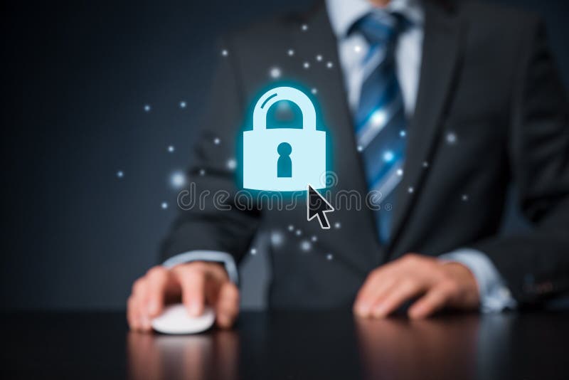 Cybersecurity internet concept royalty free stock photo