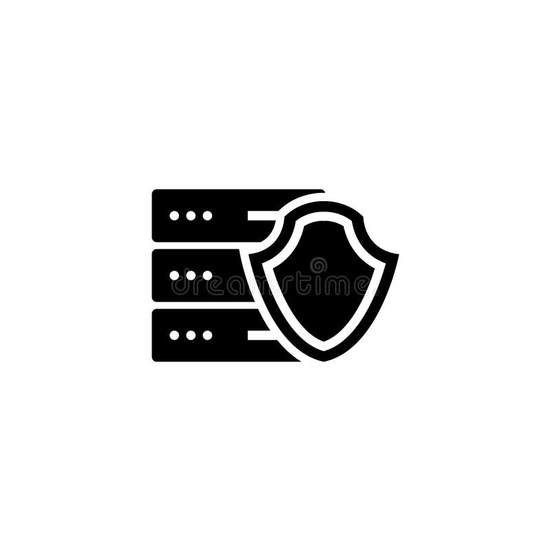 Cybersecurity. Protection Network Security Flat Vector Icon royalty free illustration Cybersecurity. Protection Network Security Flat Vector Icon royalty free illustration