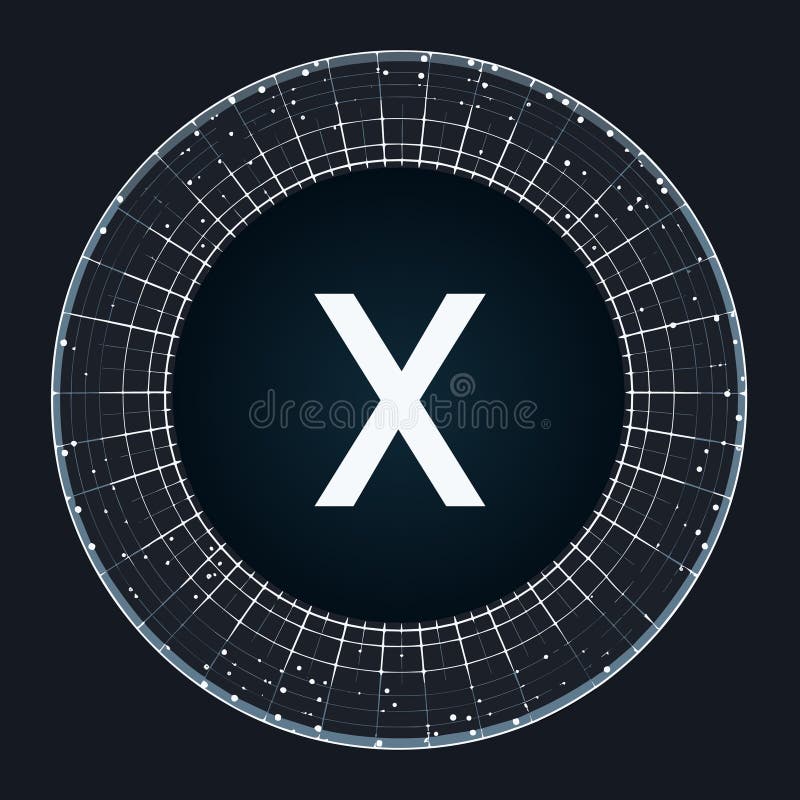 Cyberspace software development filled gradient initial logo idea vector illustration