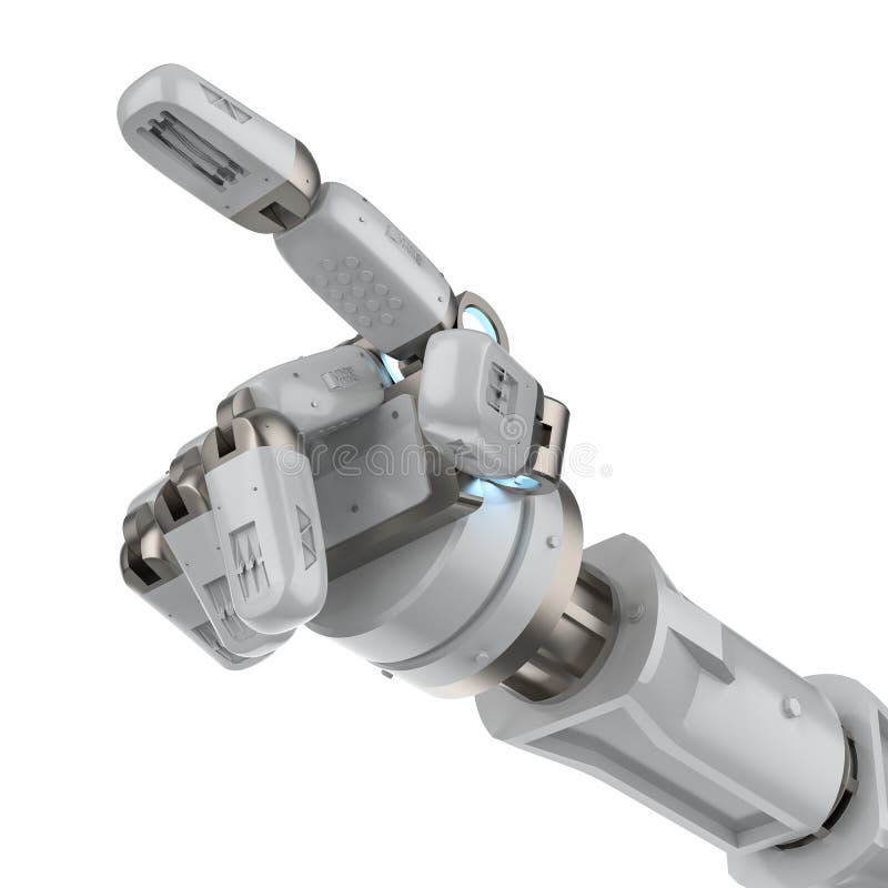 Cyborg-Handfinger isoliert vektor abbildung