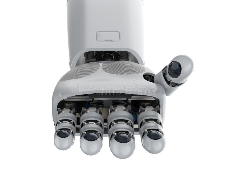 Cyborg handisoliert vektor abbildung