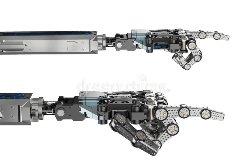 Cyborg handisoliert vektor abbildung