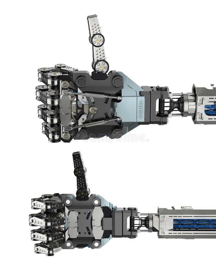 Cyborg handisoliert vektor abbildung