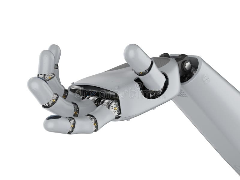 Cyborg handisoliert lizenzfreie abbildung