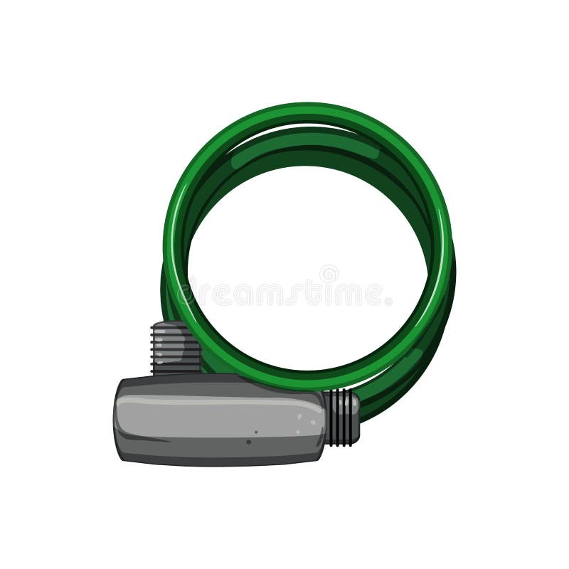 Cycle Bicycle Lock Cartoon Vector Illustration Stock Illustration Illustration of icon, lock