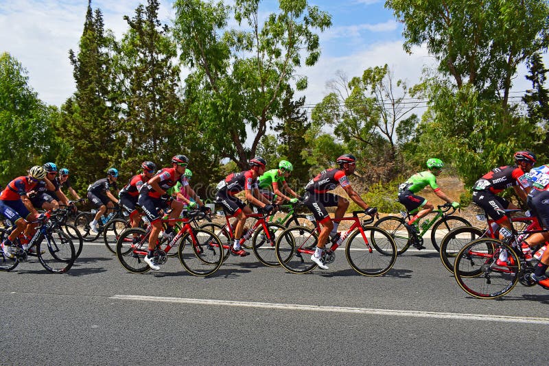 Cycle Race Peleton La Vuelta España royalty free stock photography Cycle Race Peleton La Vuelta España royalty free stock photography